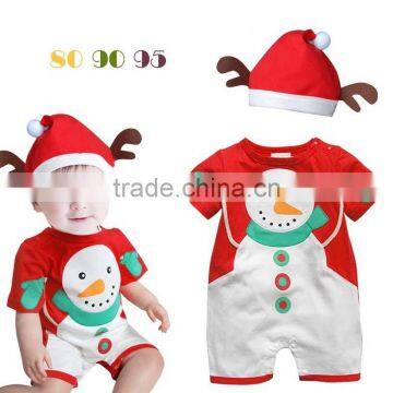 new fashion snowman baby romper baby clothes baby christmas clothes