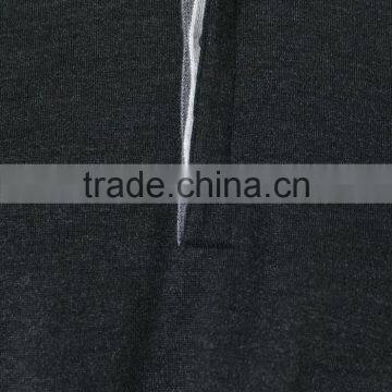 Black Cashmere-silk Blend Double Mercerized Cotton Polo Shirt for Male on Sale photo-3