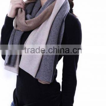 New design 3 layers 3 colors knitted cashmere scarves and shawls 2016