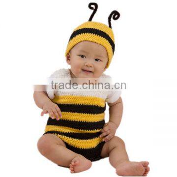 Various Infant Sweater Bees Style for Hand Made Crochet Baby Playsuit