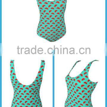 OEM Sublimation Printed One Piece Brazilian Women Swimwear photo-5