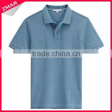 New model bulk plain design 50 cotton 50 polyester polo t shirt men