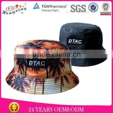Design Your Own Custom 100% Cotton Wholesale Cheap Floral Blank Bucket Hats photo-2