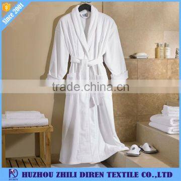 Hot Sale White 100% Cotton Terry Hotel Robe, Luxury Bath Robe photo-3