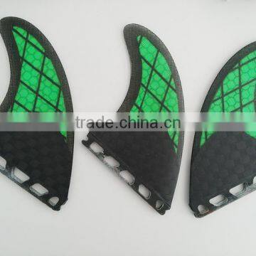 Surf Future Fins Green Fiberglass Carbon Fins Surfboard Quilhas photo-2