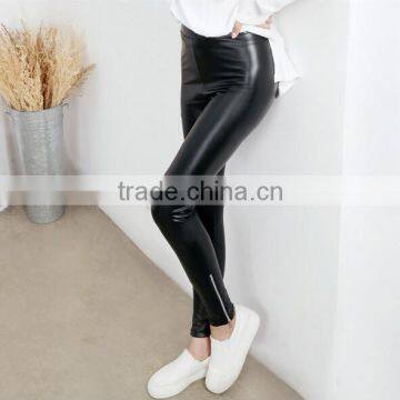 EY0061L Women Classic PU Leggings Wholesale photo-2