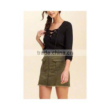 EY0872S Deep V-neck Ladies Long Sleeve Pullover Sweater photo-6