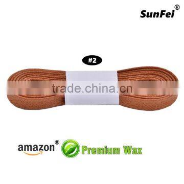 Promotional Fitness Sports Ice Skate Shoes Waxed Flat Cotton Sneaker Laces Manufacturer - All Size - Custom Services - Dark Grey photo-2