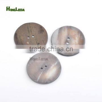 35mm 1.4inch Big Natural Shell Buttons 2-hole GREY Mother of Pearl Buttons Decoration SHELL-007 photo-2