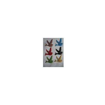 resin flower cabochons,resin birds