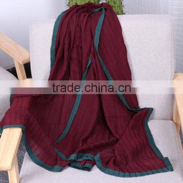 2017 New Women Hijab Fashion Large Size Cotton Scarf Spring Summer Pure Color Scarves Shawl