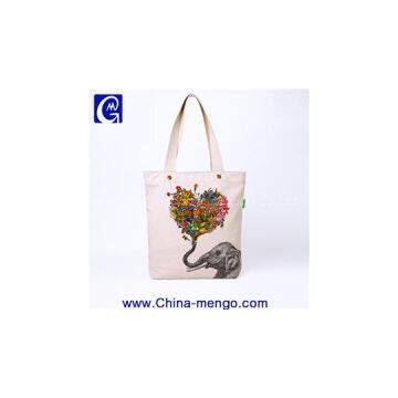 Abstract Art Canvas Tote Bag With Bottom
