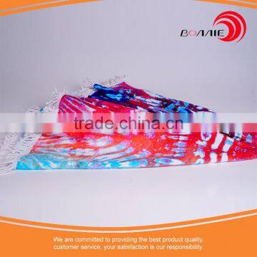 Custom Printed Good Quality Round Towel Printed Many Color Round Beach Towel photo-3