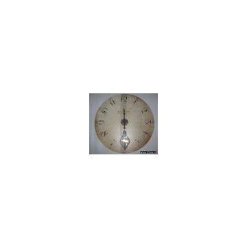 wooden wall clock with pendulum