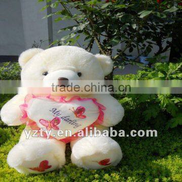 factory direct sale Valentine teddy bear plush toys with embroidery logo