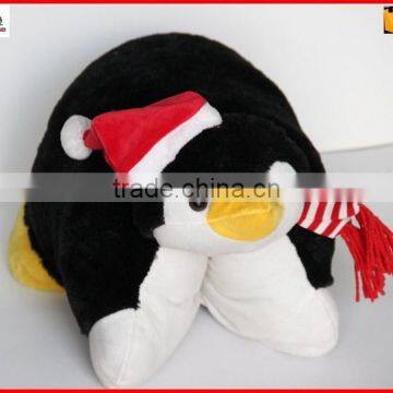 18" Penguin Design Plush Animal Shaped Cushion photo-5