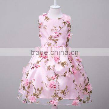 Alibaba sale kid frock designs applique flower latest formal dress patterns for girls