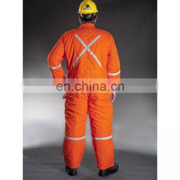 High Quality Cotton Cold Storage Freezer Suits Winter Coverall With Reflective Stripe photo-3