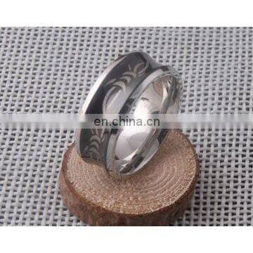 Hot Sale GODBEAD Shiny Black Men's Ring Tungsten Carbide Wedding Ring Men women Stainless steel triangle mark rings