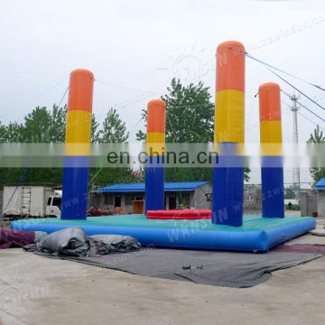 Hot sale inflatable cheap bungee jumping trampoline