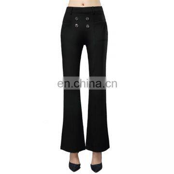 OEM Black Formal Women Trousers New Style Ladies Office Pants