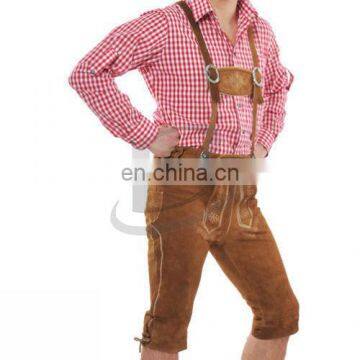 Leather Shorts Authentic German Bavarian Oktoberfest Trachten Short Kurze (Bavaria Clothing) photo-3