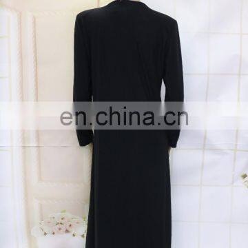 Arabic Front Middle Zipper Abaya Kaftan Designs photo-5