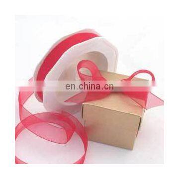 2015 best selling gift bownot wrapping ribbon organza drawing packing ribbon