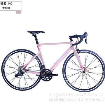 QTOUR 700C Full Carbon Fiber Road Bicycle Cirrus 100 V Brake Aero Carbon Road Bicycle photo-4
