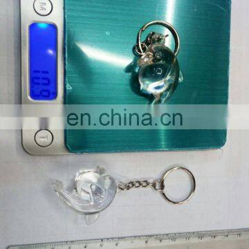 Solid Colors Animal Shape Acrylic Dolphin Keychain photo-3