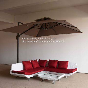 Fancy Commercial Space Saving Willow Rattan / Wicker Hotel Lobby Lounge Furniture photo-3