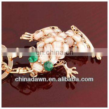 Luxury Rhinestone Frog Keychain With Carabiner CD-KD023