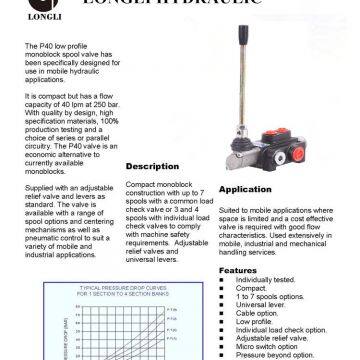 1P40 Low Profile Monoblock Spool Valve photo-5