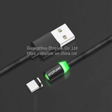 Fast Charging Magnetic USB Data Charging Cable for TYPE C MICRO USB AND IOS for Samsung Huawei