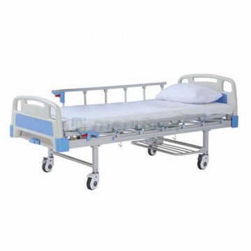 AG-BYS203 With 6-rank al-alloy handrails medical equipment one function 1 crank manual hospital bed