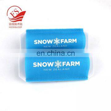 Alibaba hot selling custom blue hook loop white eva nordic ski sleeve with logo printed