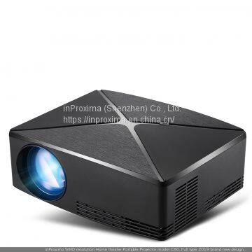Hot sale inproxima C80 LED Pocket video projector with Nice design style for video entertainment use 1280*720 resolution