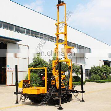 HENGWANG crawler hydraulic water well drilling rig factory selling soil/rock drilling machine