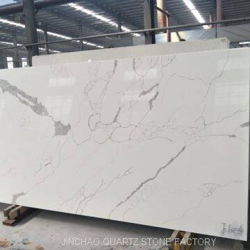 Artificial calacatta white quartz stone