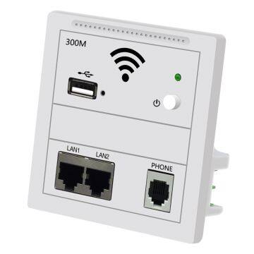 300Mbps 86 Panel in Wall Wireless AP Router PoE 220v WiFi Access Point in-wall AP wireless wifi router/repeater Color White