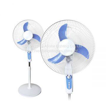 New design rechargeable electrical powered 12v dc stand solor power cooling mini fan