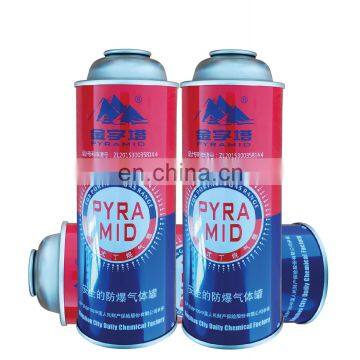 Hebei aerosol can accessories 450g and empty butane gas can