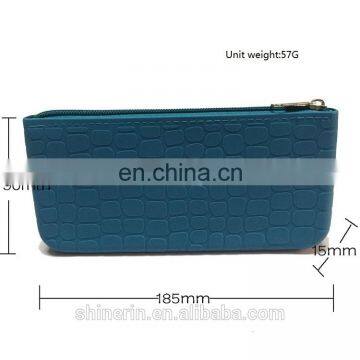 Rectangle Cheap Coin Purse Wallet Kids Pencil Pouch Women Clutch Zipper Hand Wallets photo-3