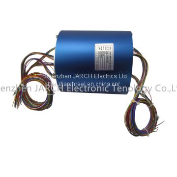 Through hole slip ring