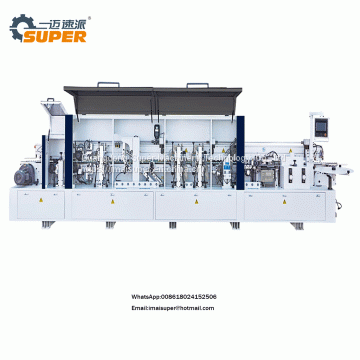 Wood Furniture Machine Pre Milling Corner Rounding Automatic Edge Banding Machine With Grooving Function