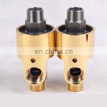 GOGO ATC Left-hand thread Unidirectional water brass connector rotating joint 1 1/4 inch 100 degree high temperature rotary