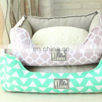 Wholesale Geometry Comfortable Warm Dog Lounge Bed