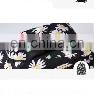 Flower Pattern Ladies College Bags Laptop Backpack School Girls Bags