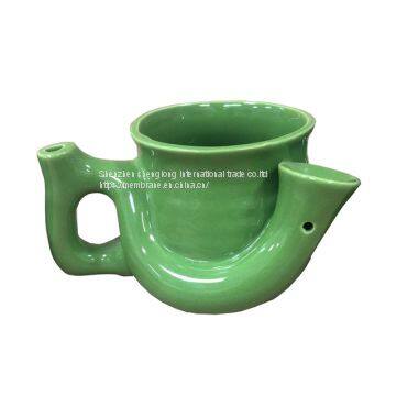 wholesale creative 400ML Barrel Shape Drinking Smoking Pipe Mugs