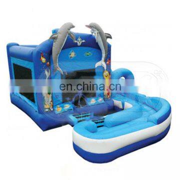 dolphin kid game outdoor high quality toy inflatable jumping bouncy castle